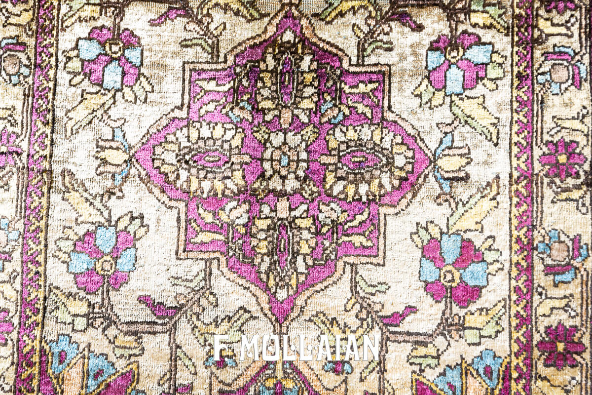 Kashan Mohtasham Rug Silk Qajar Pair n°:304180